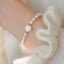 White Rose Pearl Bracelet