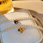 Gold Heart Drop Pearl Necklace