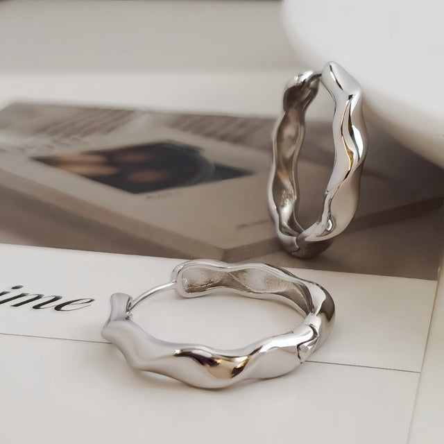 Silhouette Hoop Earrings