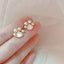 Cute Paw Pearl Stud Earrings