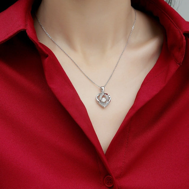 Love Heart Diamond Necklace