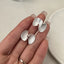 Swirl Fusilli Silver Stud Earrings