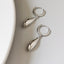 Metal Drop Hoop Earrings