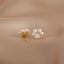 Cute Paw Pearl Stud Earrings