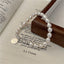 Pearl with Lucky Silver Coin Bracelet