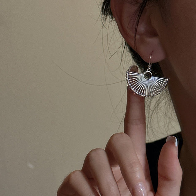 Peacock Silver Earrings