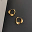 Twisted Ribbon Hoop Earrings
