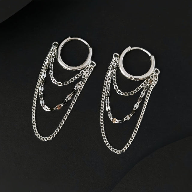 Stacked Chain Earrings