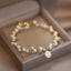 Retro Gold Pearl Bracelet