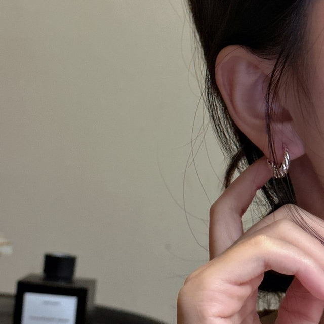 Twisted Hoop Earrings