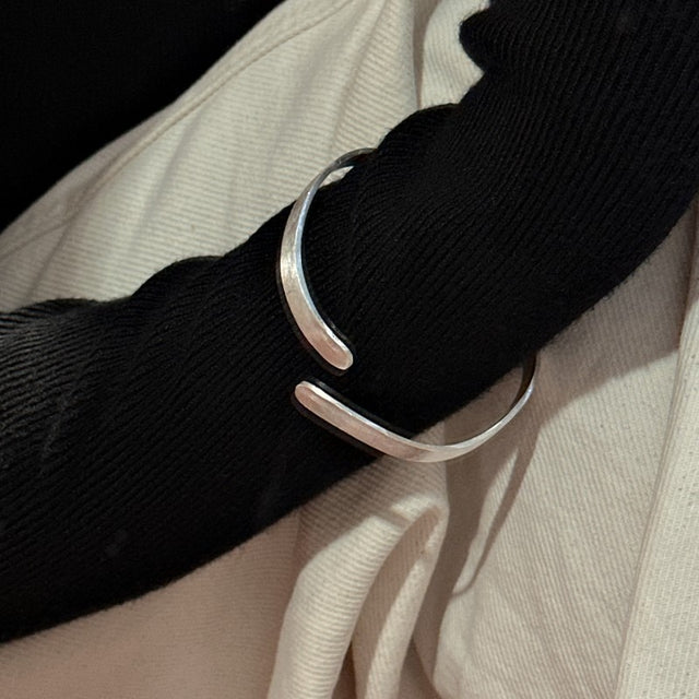 Ribbon Silver Bracelet