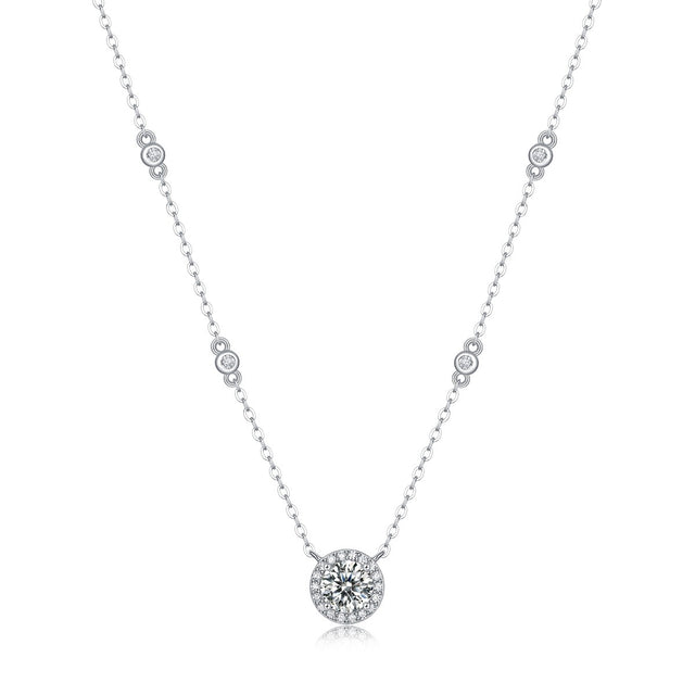 Halo Diamond Necklace