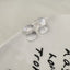 Swirl Fusilli Silver Stud Earrings