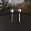 Shinning Purple Pearl Earrings