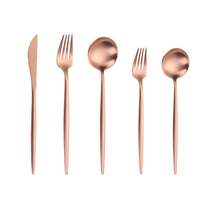 Rose Gold Scandi Cutlery Set