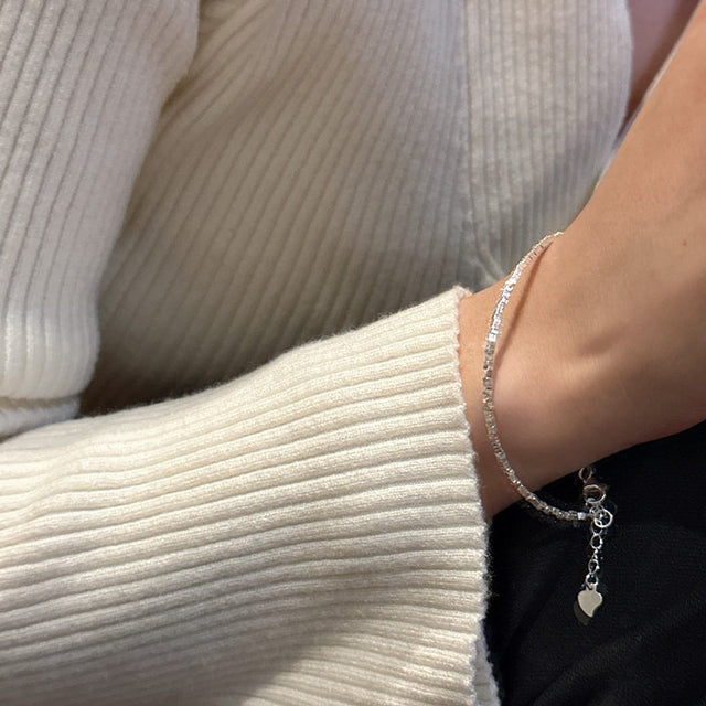 Half Silver& Pearls Bracelet