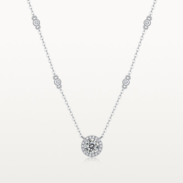 Halo Diamond Necklace