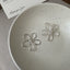 Floral Liner Silver Earrings