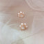 Cute Paw Pearl Stud Earrings