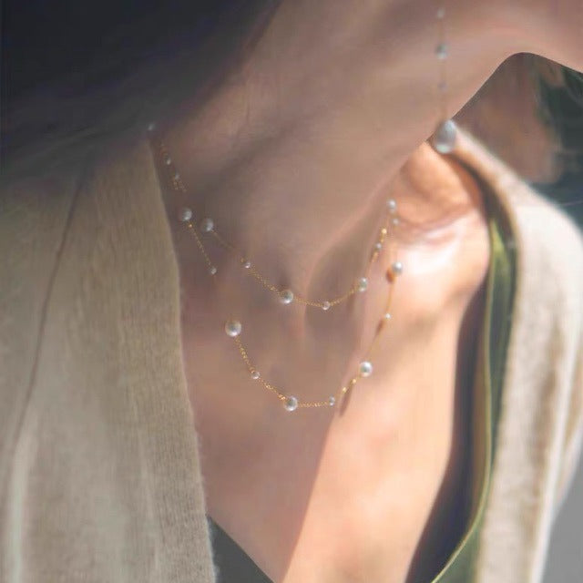 Mini Star Freshwater Pearl Necklace