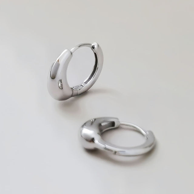 Curved Bean Earrings