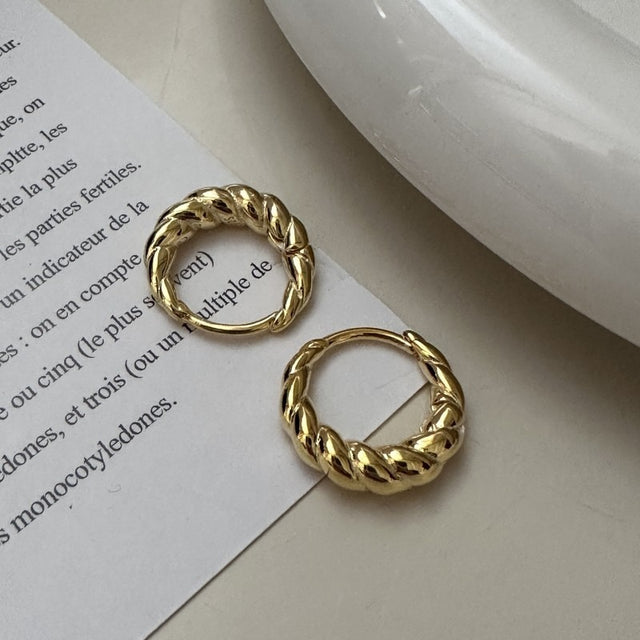 Twisted Hoop Earrings