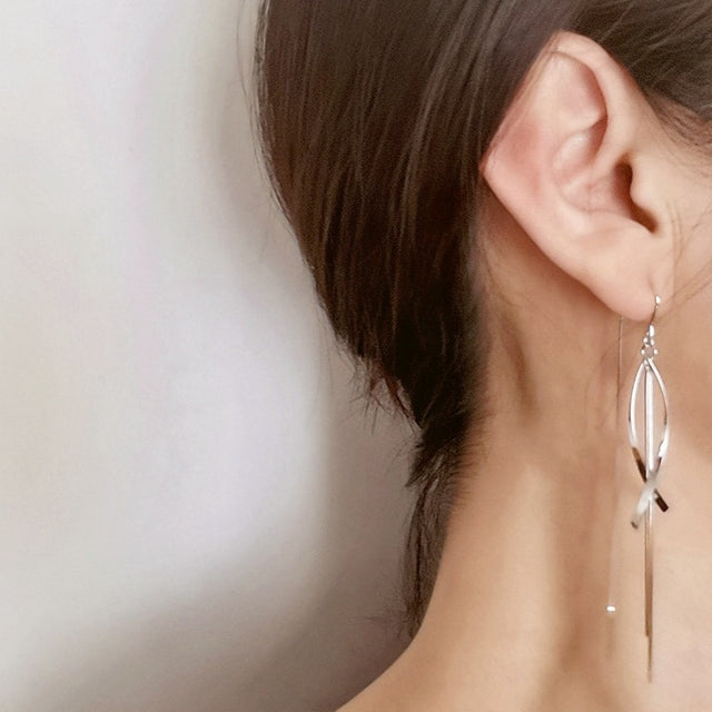 Wave Thread Earrings