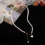 Heart Pendant Pearl Necklace