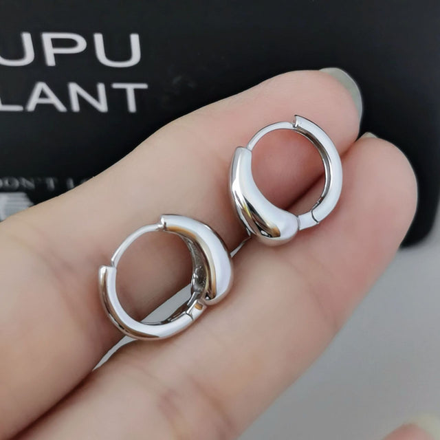 Curved Bean Earrings