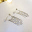 Pearl & Silver Tassel Earrings