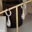 Metal Drop Hoop Earrings