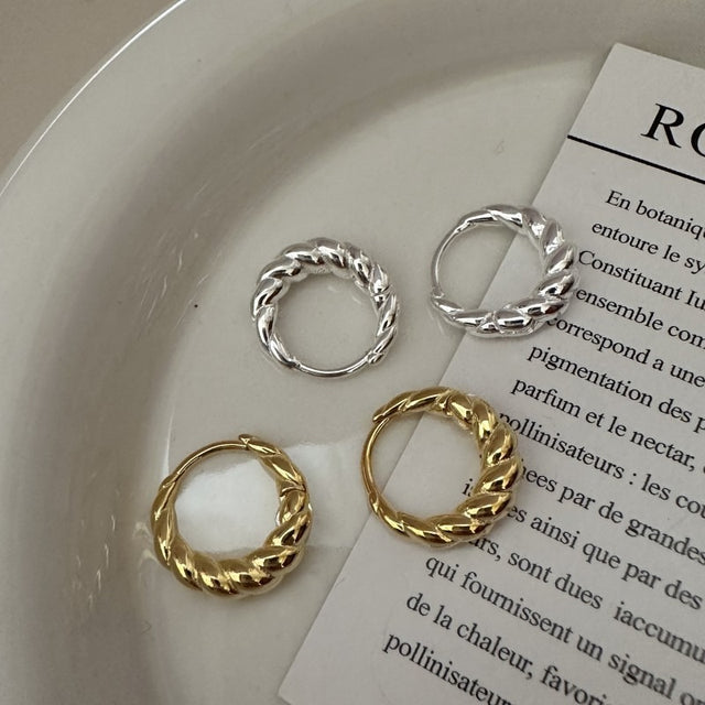 Twisted Hoop Earrings