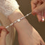 Cute Kitty Pearl and Silver Bracelet