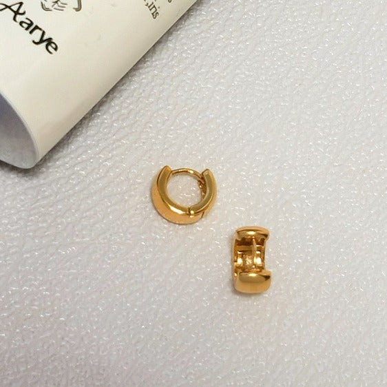 Wide Huggie Earrings