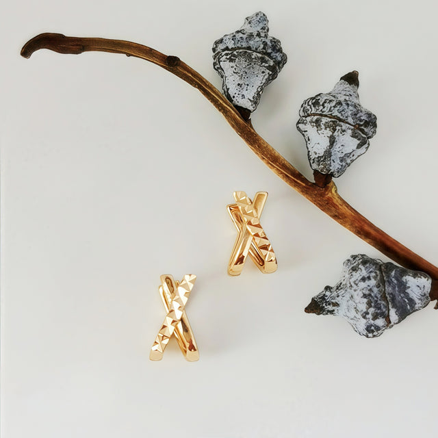 Cross Over Earrings