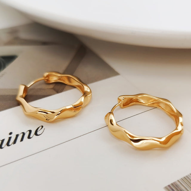 Silhouette Hoop Earrings