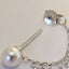 Pearl & Silver Tassel Earrings
