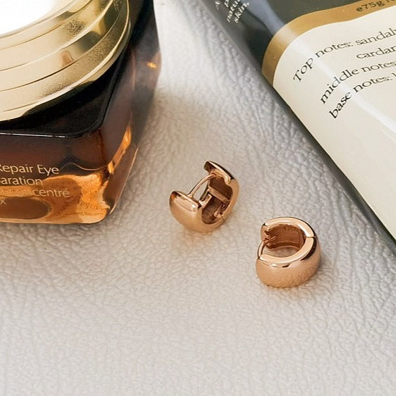 Wide Huggie Earrings