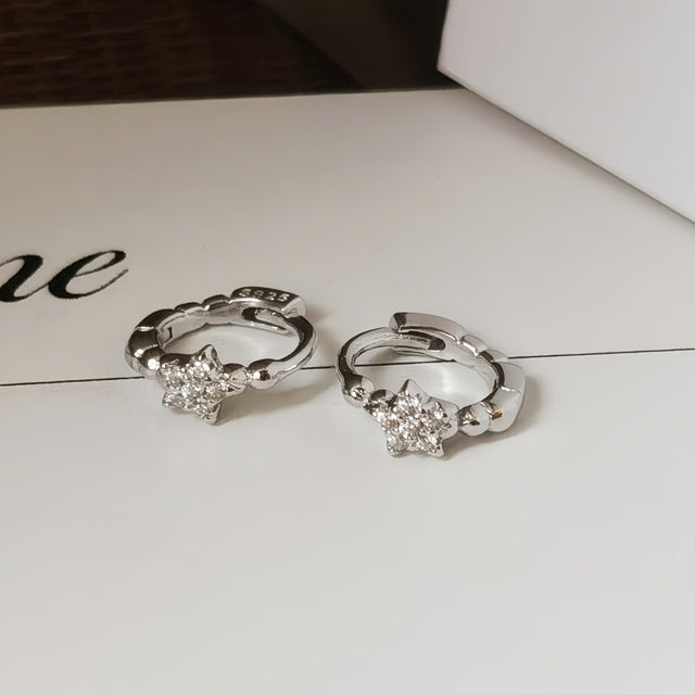 Dainty Star Hoop Earrings