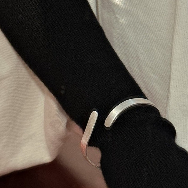 Ribbon Silver Bracelet