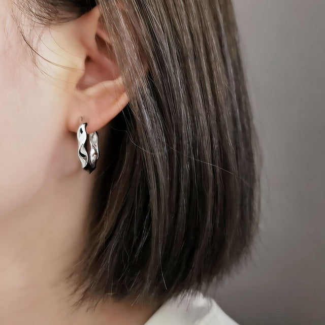 Silhouette Hoop Earrings