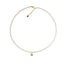 Gold Floral Pearl Necklace