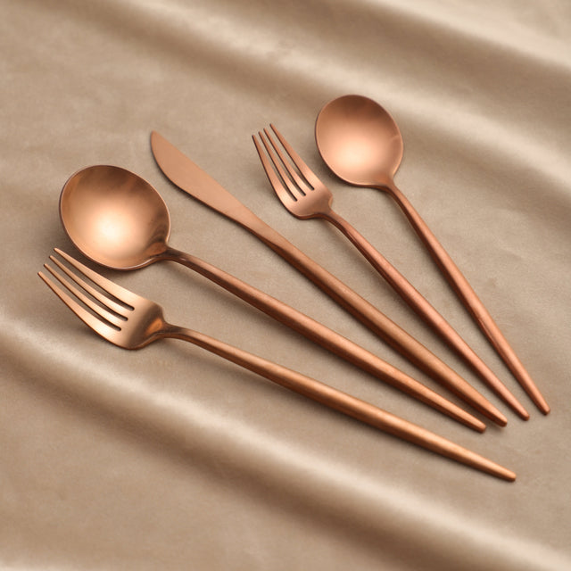 Rose Gold Scandi Cutlery Set