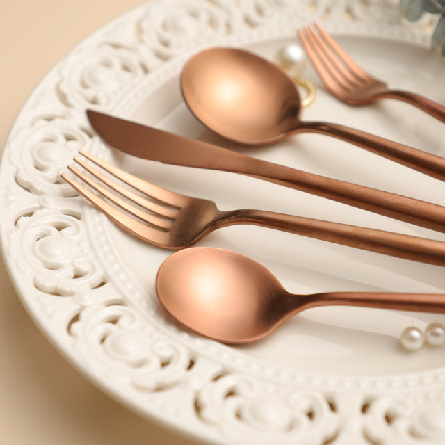 Rose Gold Scandi Cutlery Set