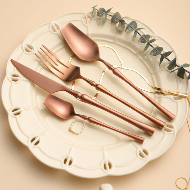 Rose Gold Colosseum Cutlery Set