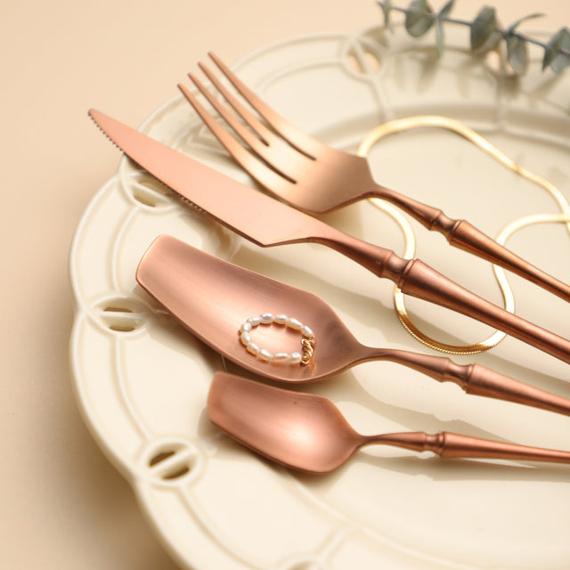 Rose Gold Colosseum Cutlery Set