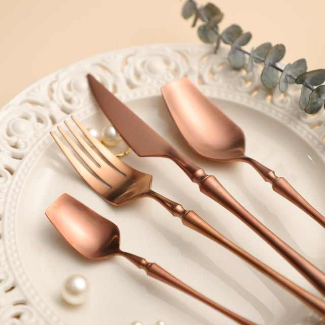 Rose Gold Colosseum Cutlery Set