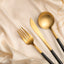 Gold & Black Scandi Cutlery Set