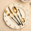 Gold & Black Colosseum Cutlery Set