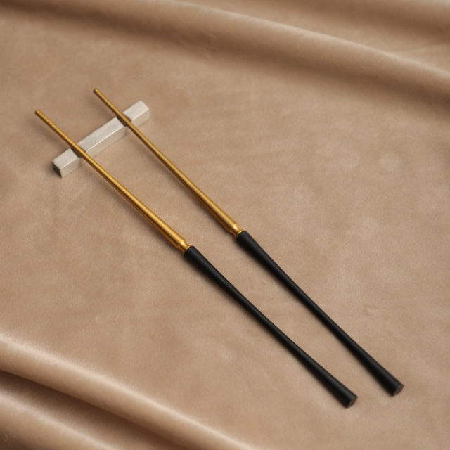 Black & Gold Colosseum Chopsticks